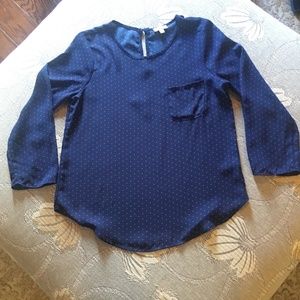 Lily White | Polka Dot Blouse | Size Small